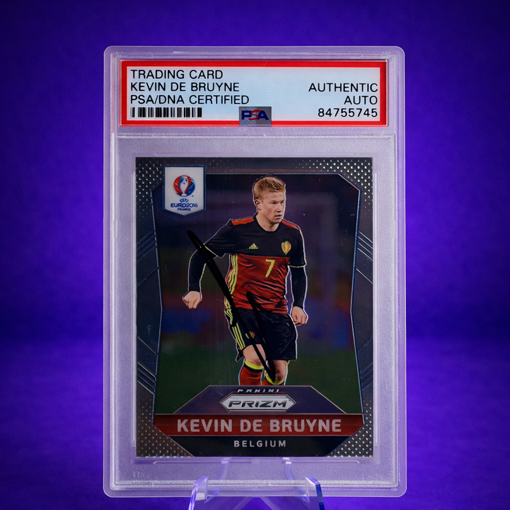 Kevin De Bruyne On Card Autograph PSA/DNA 2016 Panini Prizm #23