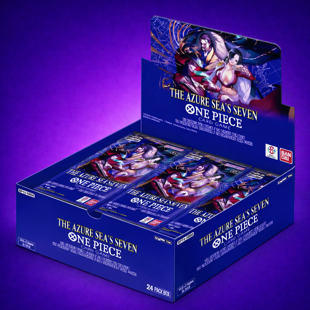 One Piece OP-14 The Azure Sea’s Seven Booster Box | 24 Packs | Bandai