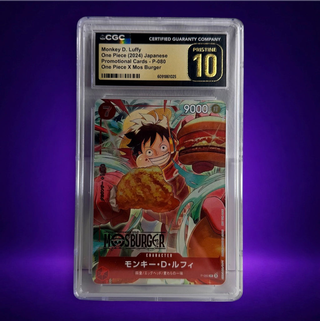 Monkey D. Luffy Promo P-080 CGC Pristine 10 – One Piece x MOS Burger 2024 (Japanese)