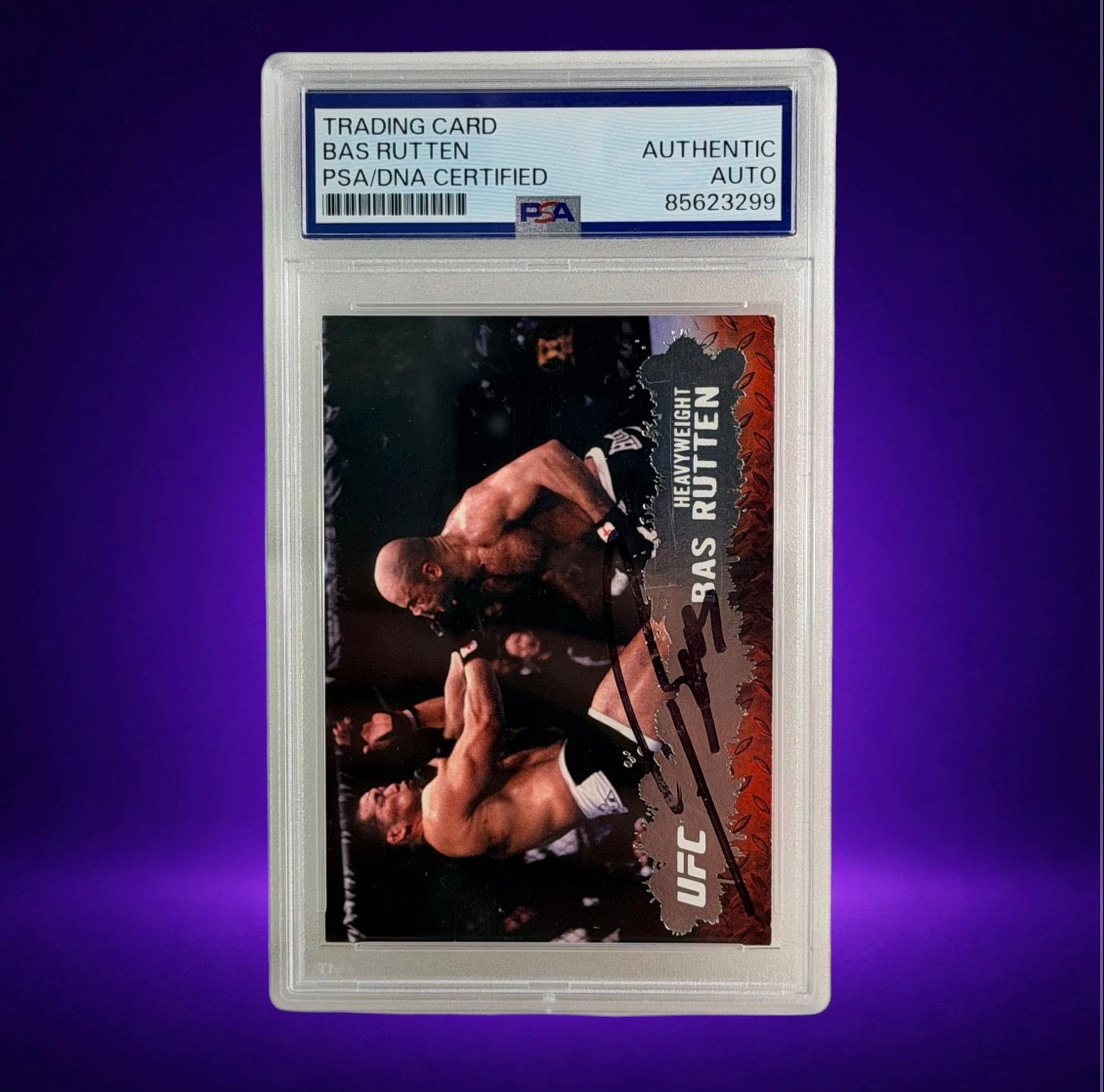Bas Rutten On-Card Autograph PSA/DNA Certified Topps UFC 2009 #51