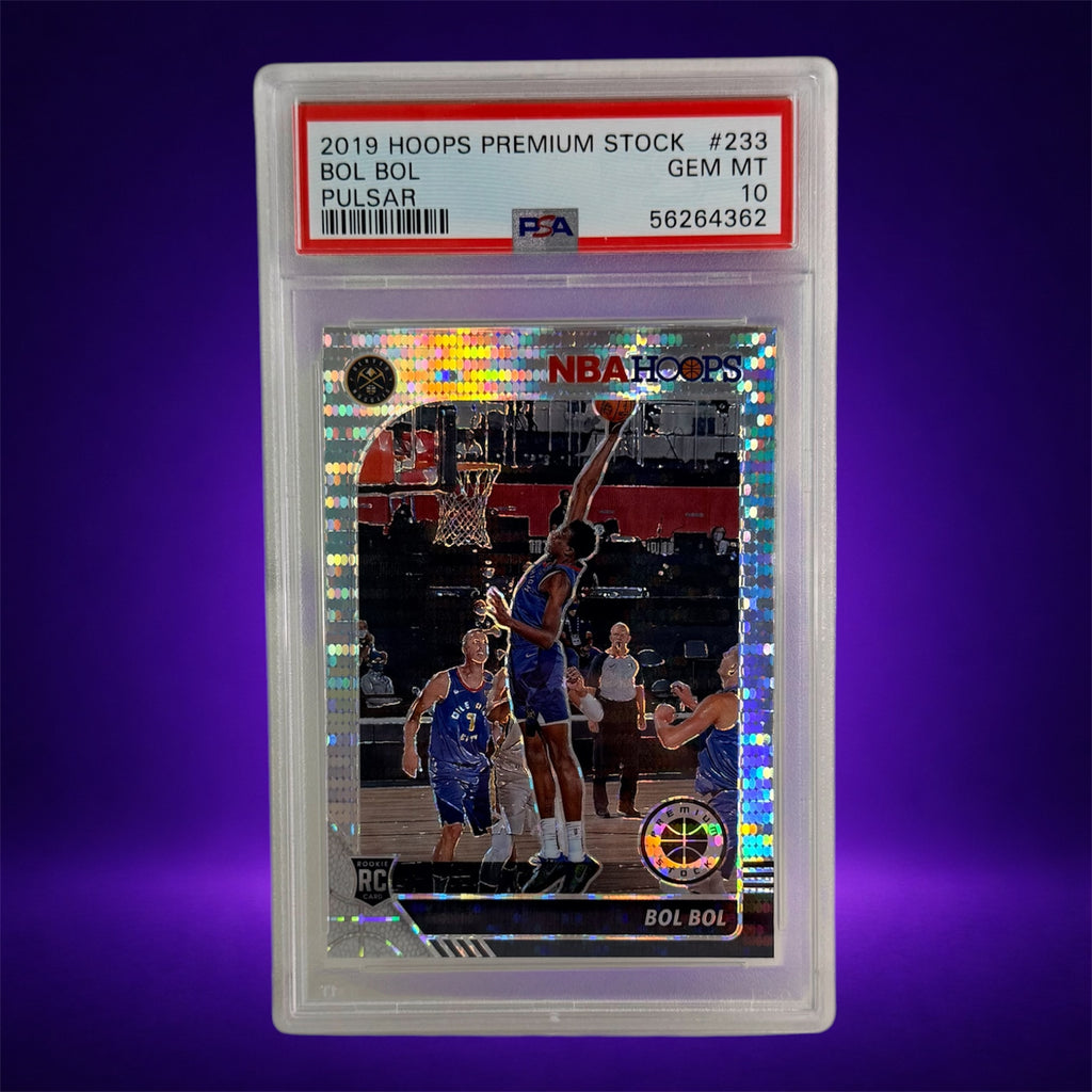 Bol Bol Rookie PSA 10 – 2019 Panini NBA Hoops Premium Stock #233