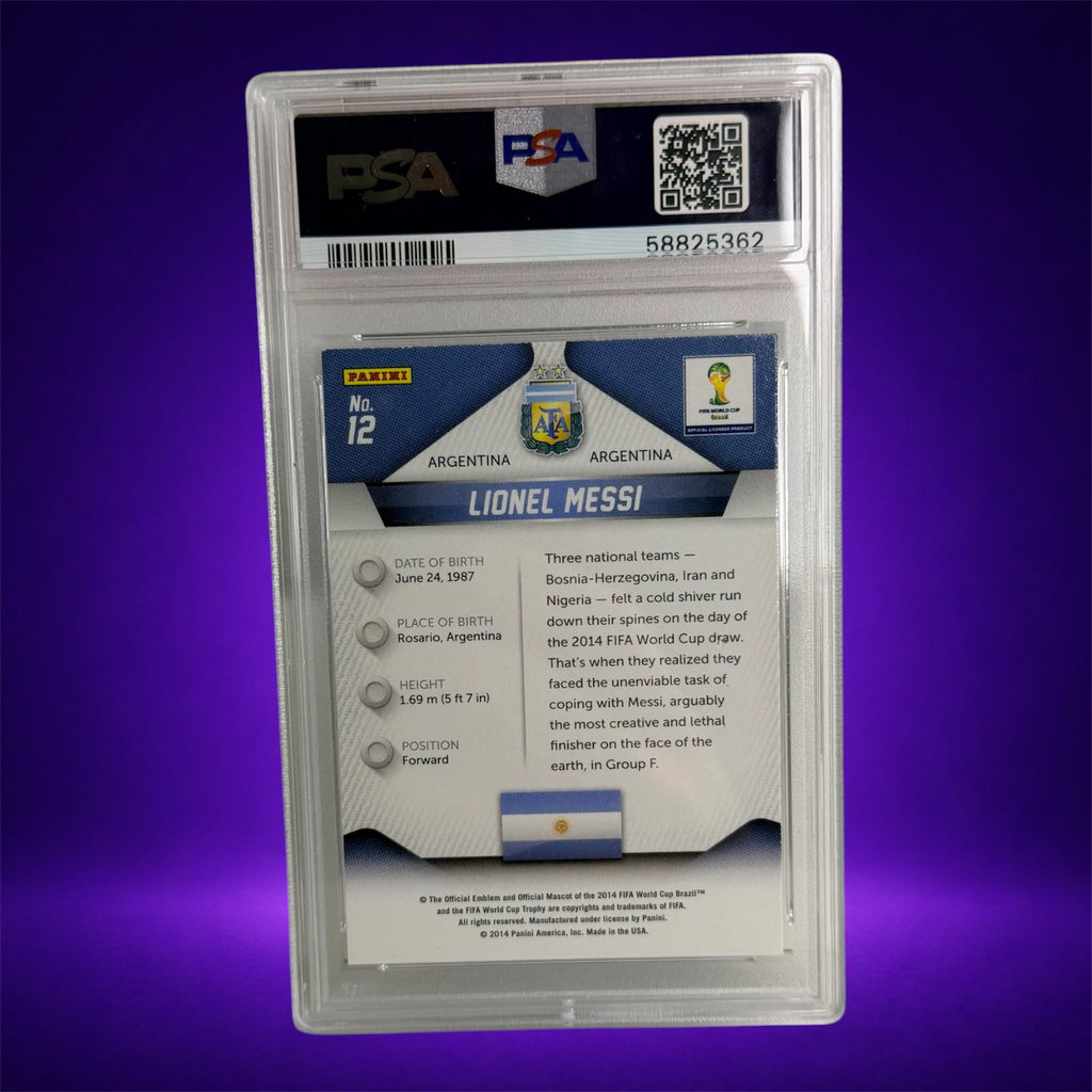 Lionel Messi PSA 9 – 2014 Panini Prizm World Cup #12